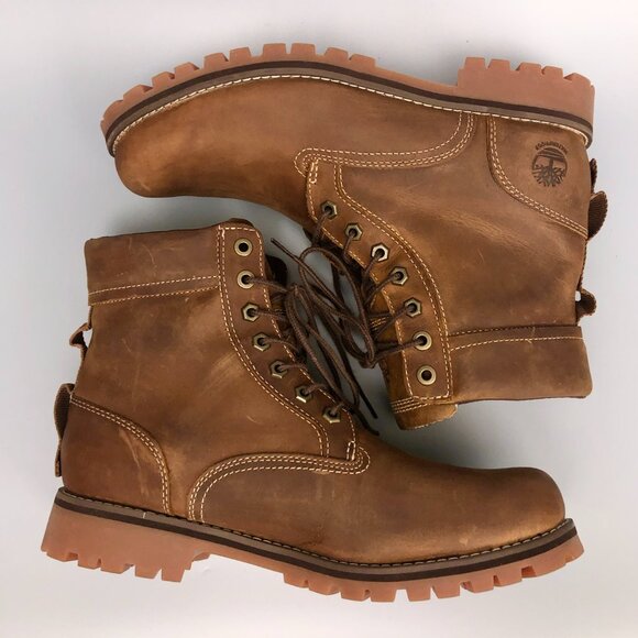 BNWOT Men's Timberland 6" Rugged Waterproof Combat Boots Size 9 - Picture 1 of 15